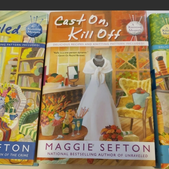 :* 3 books  Melissa Glazer, Maggie Sefton  Isabella Alan . A knitting mystery - Picture 3 of 11